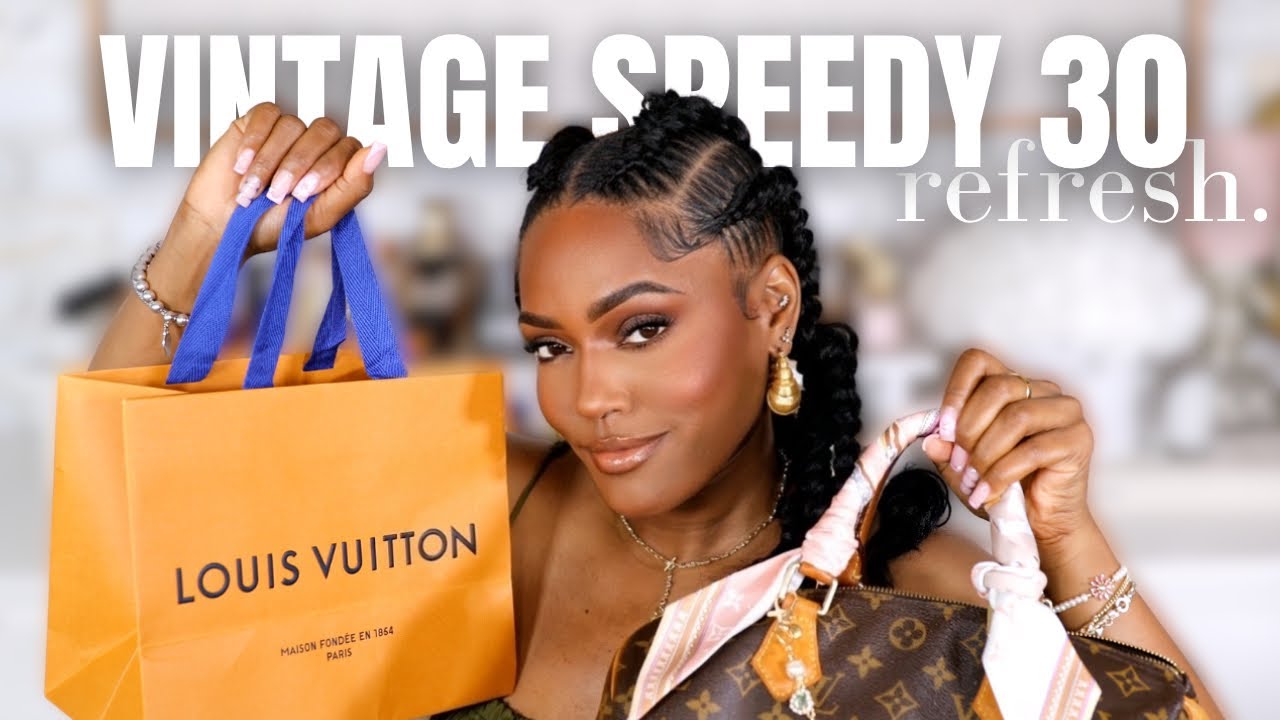 LOUIS VUITTON UNBOXING, WHATS IN MY BAG & VINTAGE LOUIS VUITTON SPEEDY 30 REFRESH | BAG CHARMS