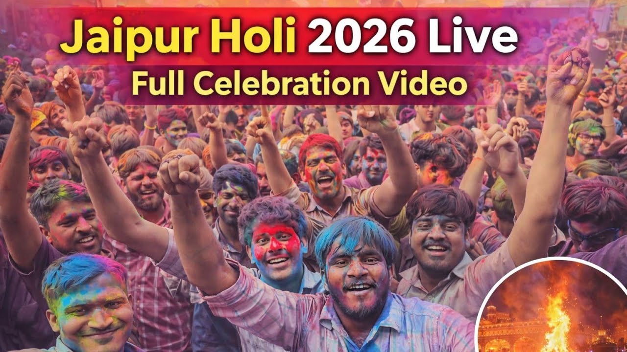 🤣Jaipur Holi 2026 Live | jaipur holi celebration | jaipur holi video 