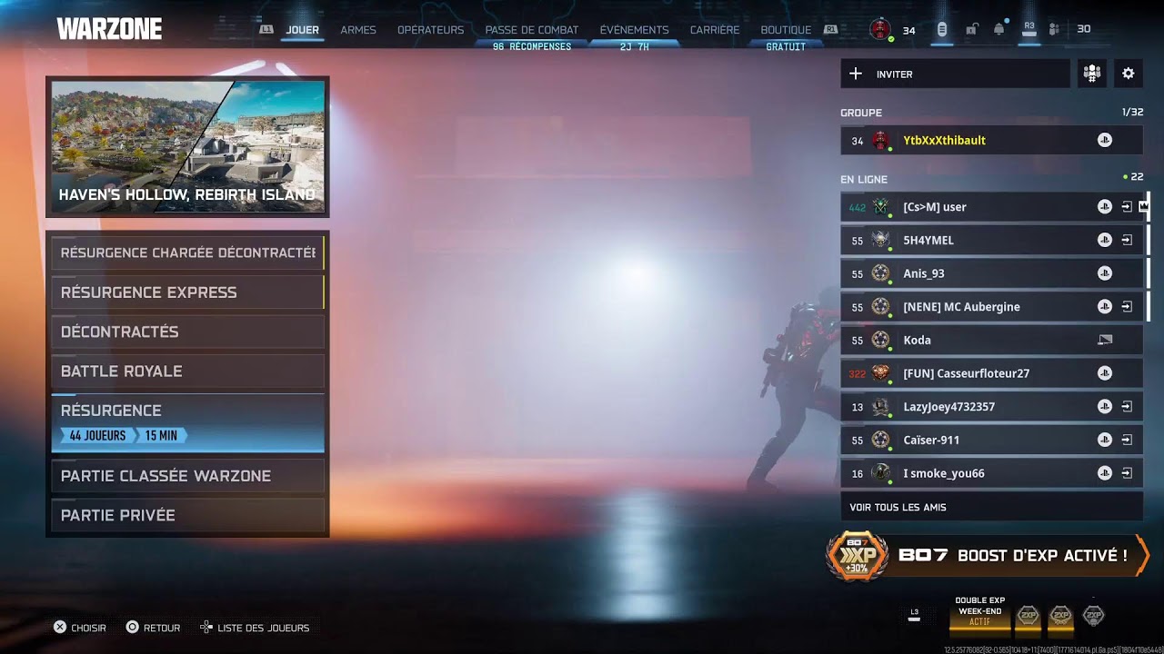 Warzone résurgence chill fr