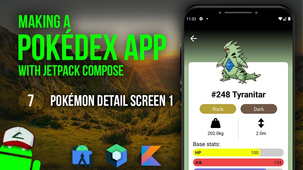 Pokémon Detail Screen (1) - MVVM Pokédex App With Jetpack Compose - Part 7