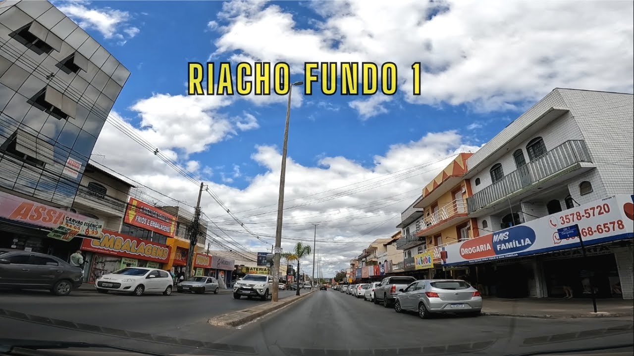 Passeio incrível pela principal Av. Comercial do RIACHO FUNDO 1 (DF)