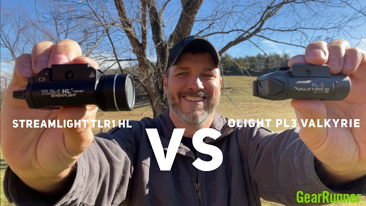 Olight PL3 Valkyrie vs Streamlight TLR1 HL