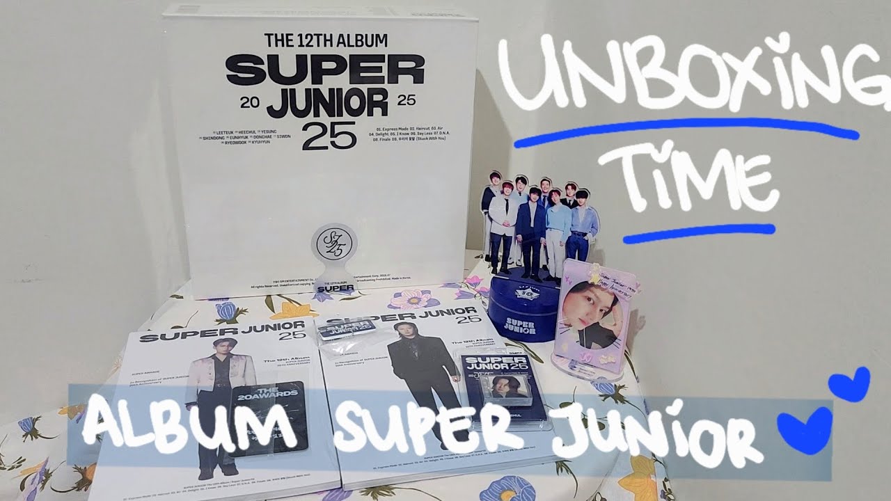 UNBOXING SUPER JUNIOR 25 EXPRESS MODE ALBUM (SMINI VER, PHOTOBOOK VER, 25 VER) 💙💙