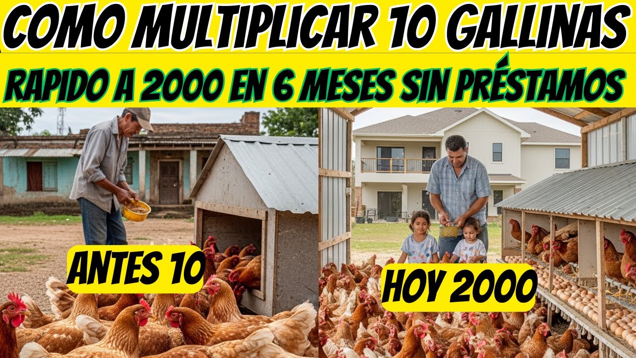 como multiplicar 10 gallinas ponedoras rapido a 2000 en 6 meses sin Préstamos  Mi historia REAL paso