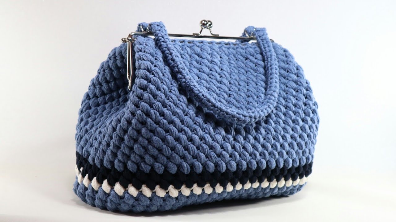 MUHTEŞEMM ! Blue Jean Renginde Harika Bir Çanta Ördüm