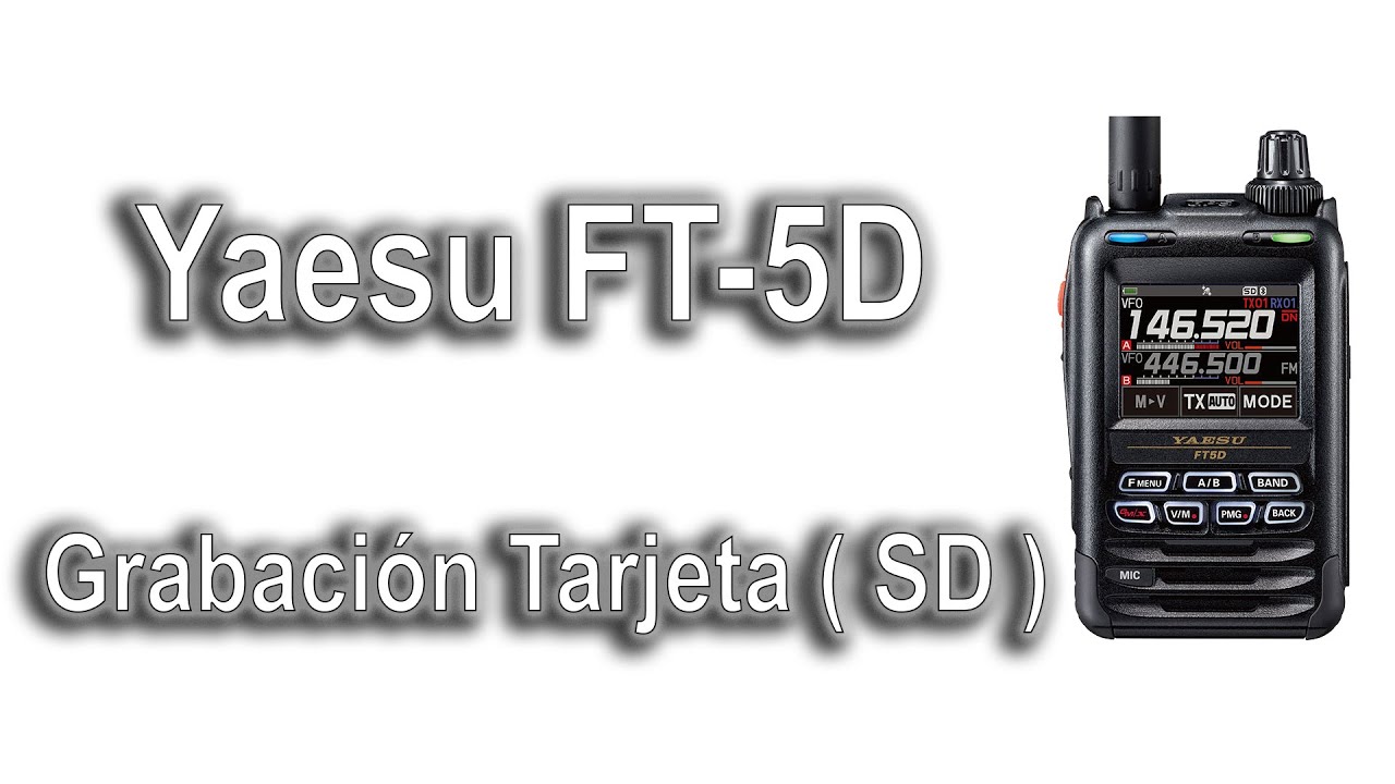 💾 Cómo Insertar y Formatear la Tarjeta microSD  y Grabación de Audio en tu Yaesu FT5 d