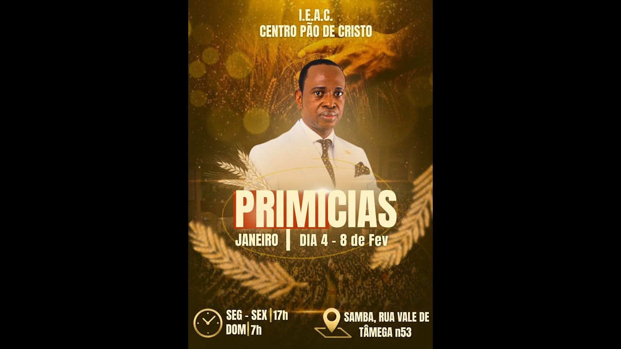 Culto de adoraçao/ Sacrificio das primicias/11/01/26