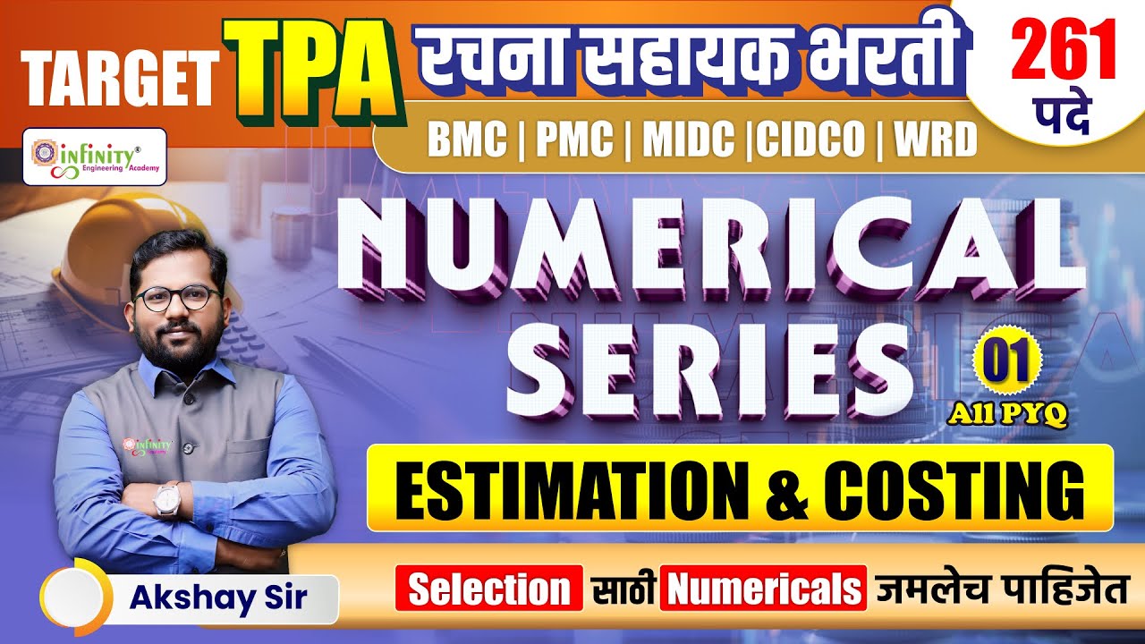 Estimation and Costing | Part 01 | TPA Numerical Series | TPA Preparation Strategy | TPA Recruitment