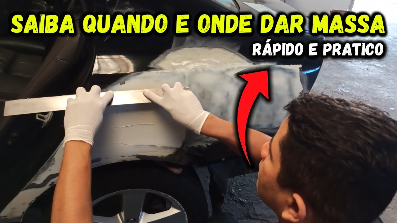 QUANDO/ONDE e COMO dar MASSA em carro geral de banho de tinta e APLICAR com regua e muita facilidade