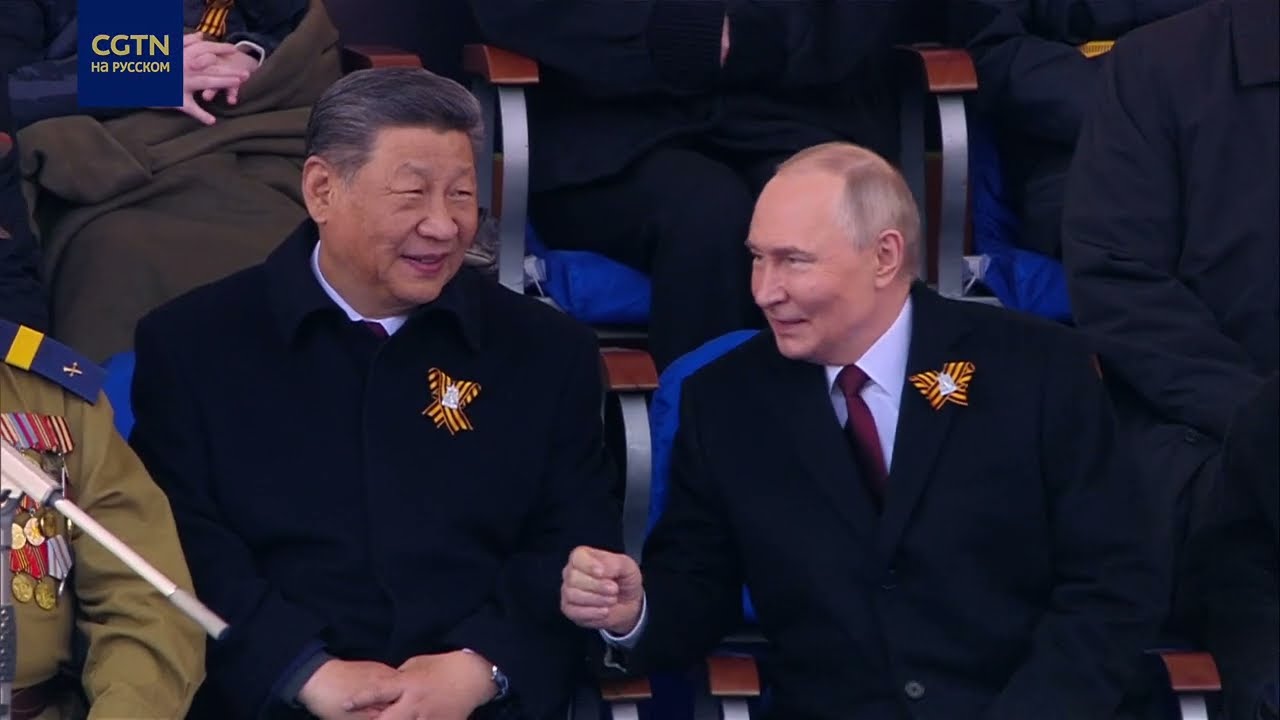 Си Цзиньпин и Владимир Путин – на параде Победы на Красной площади