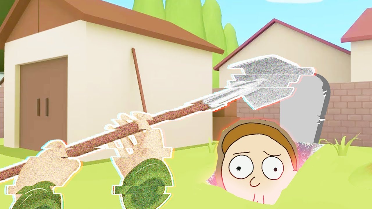 WHAT'S BURIED IN THE BACK YARD? - Hacking Rick and Morty Virtual Rick-ality VR 2018 Gameplay