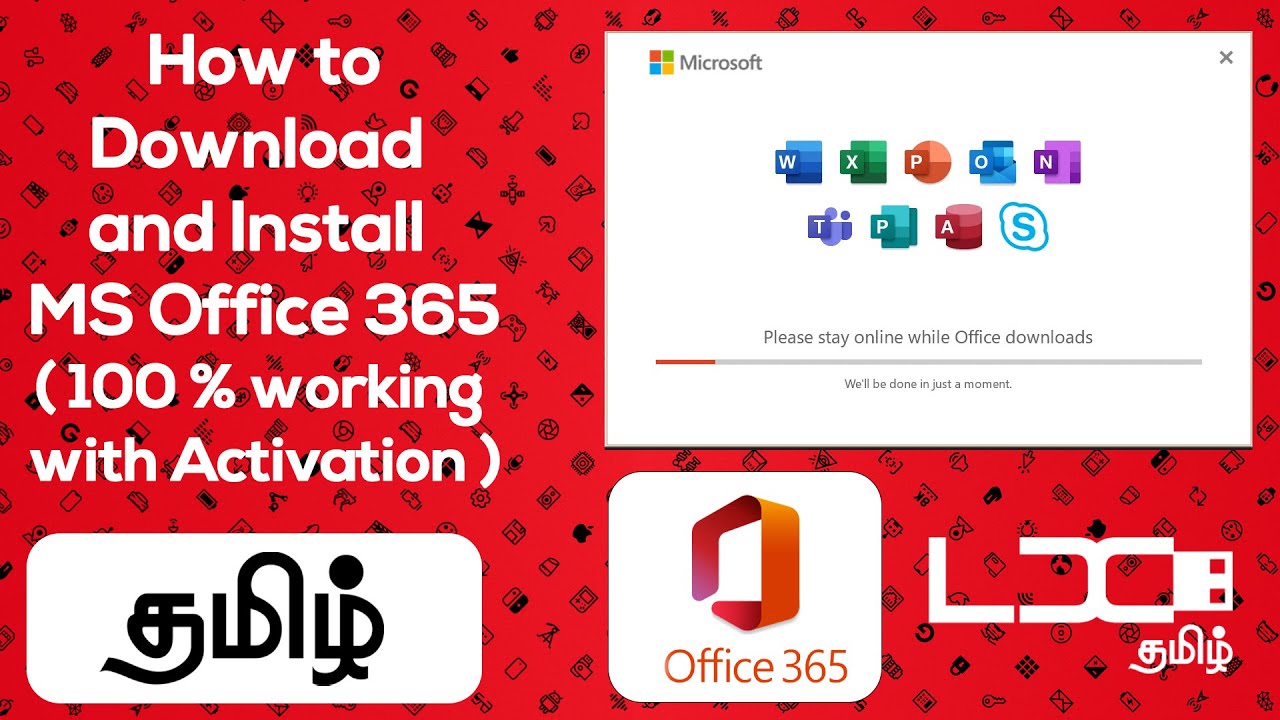 How to Download & Install Microsoft Office Latest Version Step by step - Tamil | LDC Tamil