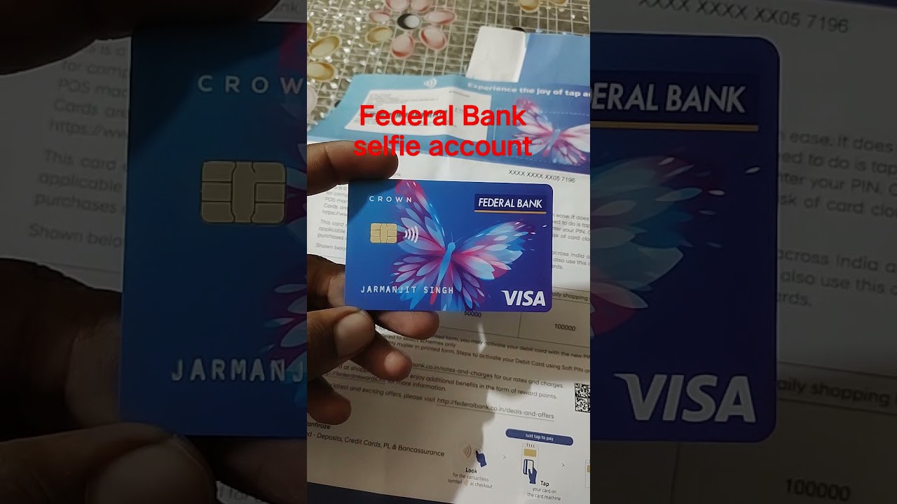 Federal Bank zero balance account || Debit Card