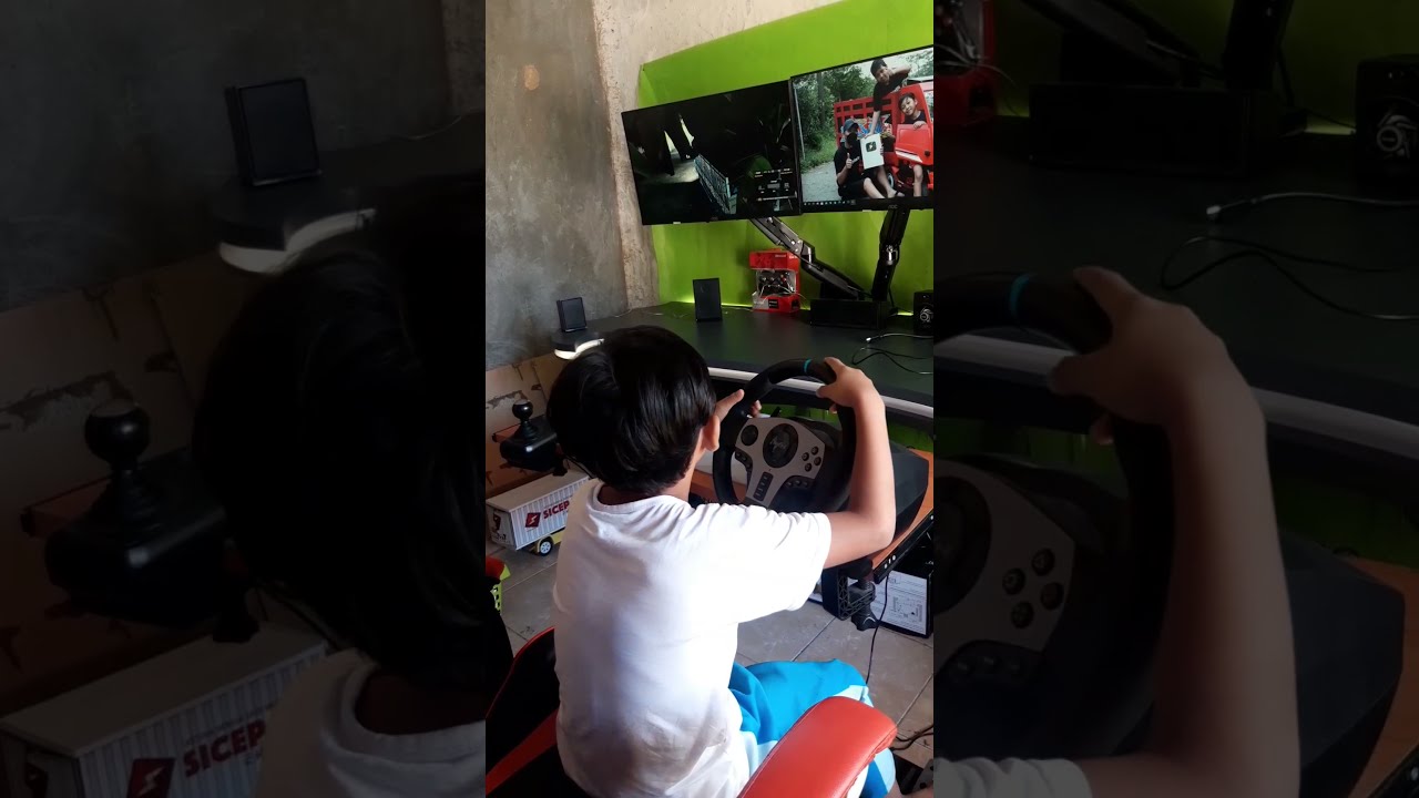 dimas ngolengin truk ditdim di game ets2 