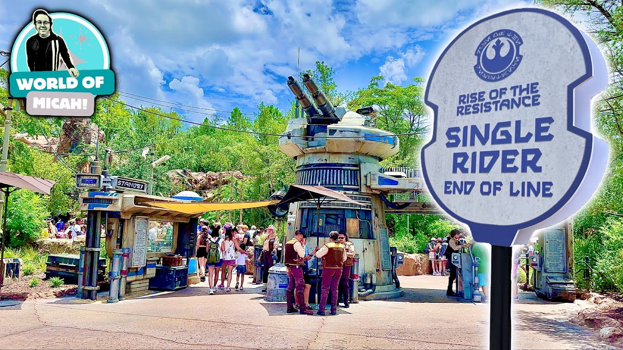 Star Wars Rise of the Resistance has SINGLE RIDER in Galaxy's Edge! 4K
