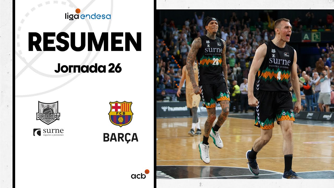 Surne Bilbao Basket - Barça (82-80) RESUMEN | Liga Endesa 2022-23
