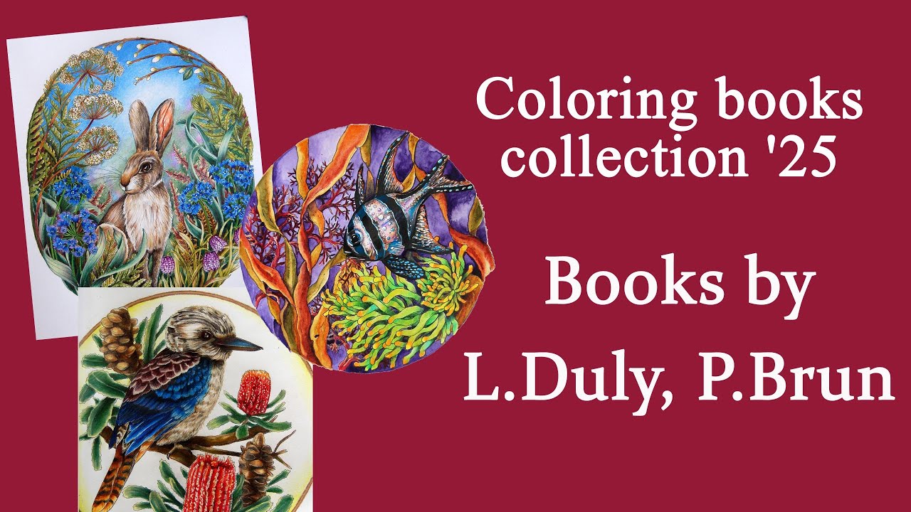 Flowers, plants & animals: books by L.Duly, P.Brun and others 