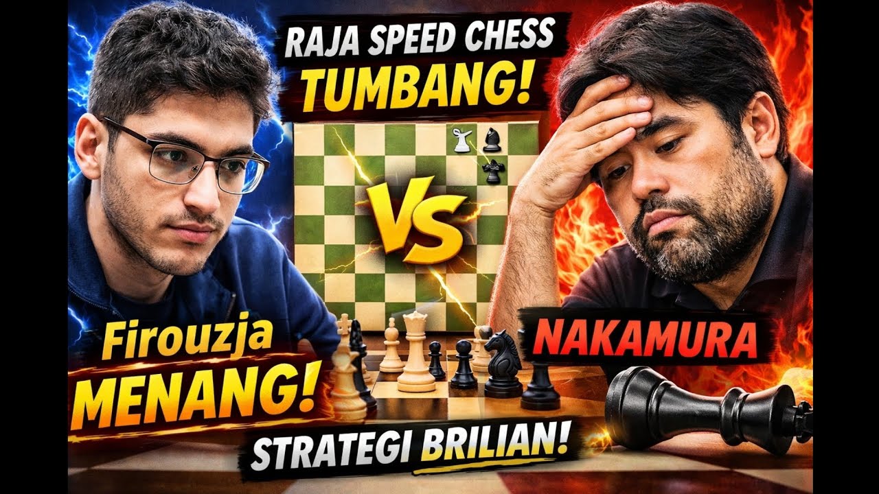 Firouzja Tumbangkan Raja Speed Chess! Strategi Brilian Taklukkan Nakamura