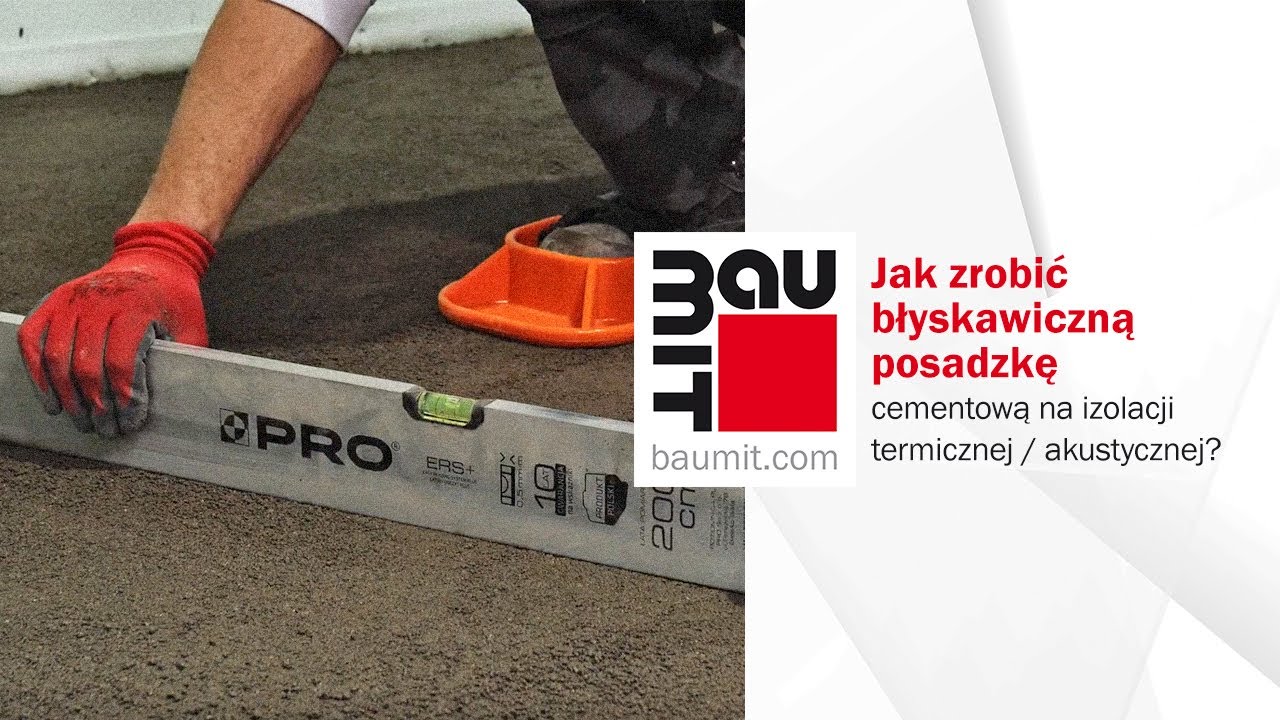 Jak zrobić błyskawiczną posadzkę cementową na izolacji termicznej / akustycznej?