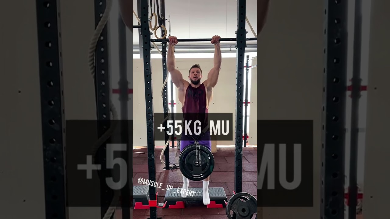 record muscle up with weight 55kg