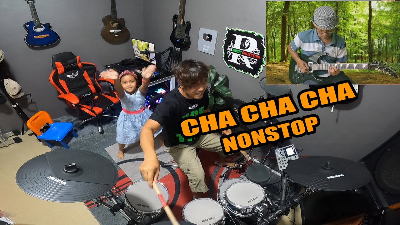 non stop cha cha guitar and drums