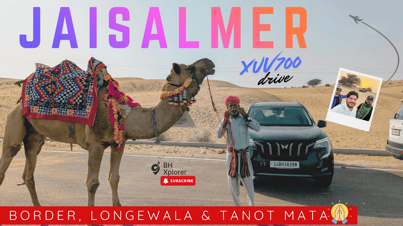 XUV700 Jaisalmer Adventure 🌵...and our Fortuner got STUCK in the desert!🤯