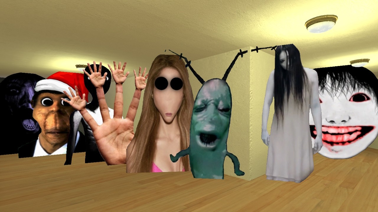 Pov Yoshie,Kayako Sheak,Dopal,Obunger And Plankton In The Gmod #Crazy_Gaming #Nextbots