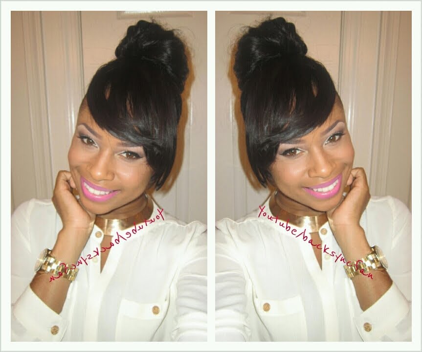 EASY Side Bangs & Bun (No Glue! No Sew!) | Tutorial