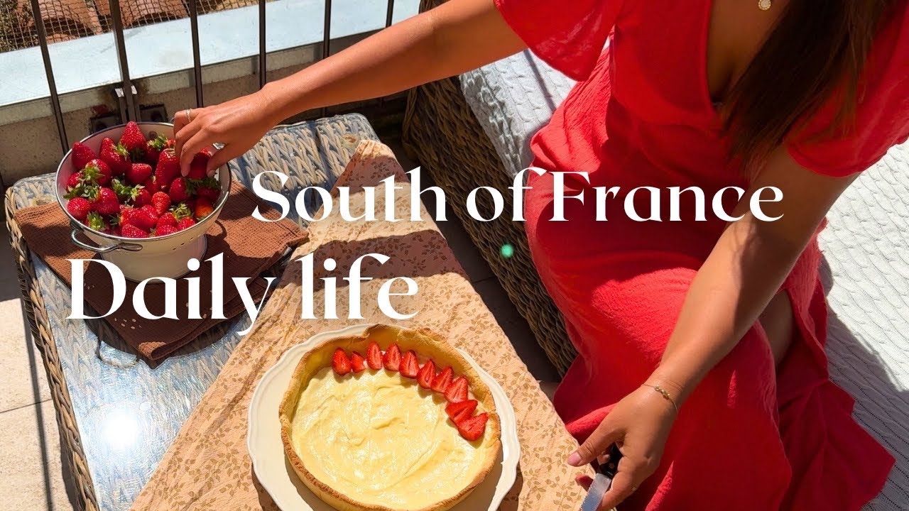 A Peaceful Day at Home in Our Medieval Village | Strawberry Tart, Flowers & First Barbecue