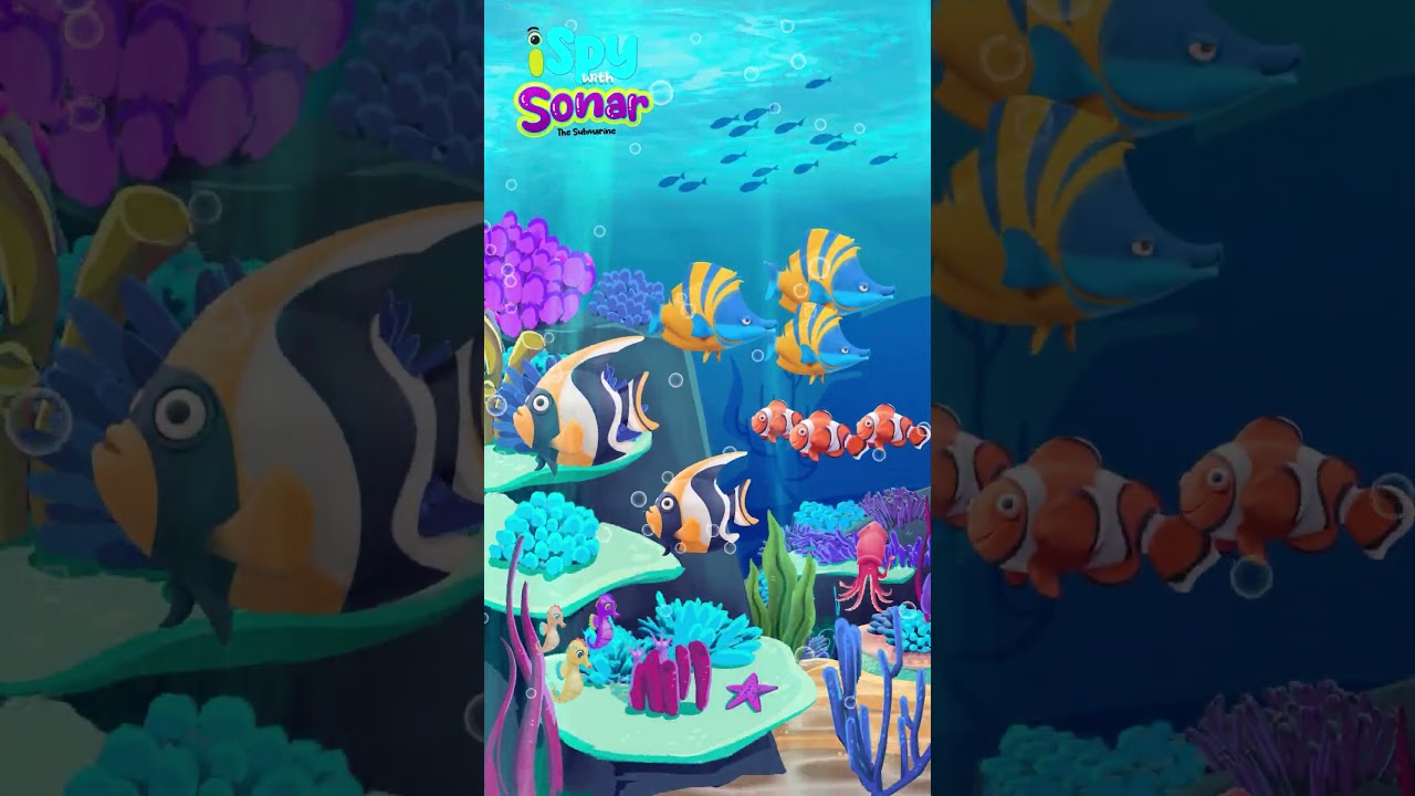 🌊 I Spy Colors Under the Sea: Something Green! 🟢 #BubblesAndFriends #SonarTheSubmarine #ColorGame