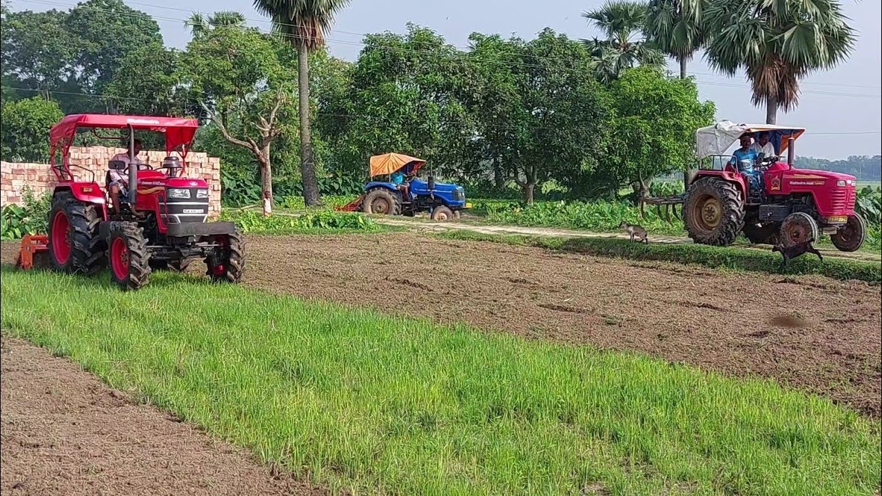 Mahindra Yuvo 585 Di 4X4  Rotavator Performance  | 2022 Paddy  Secession |