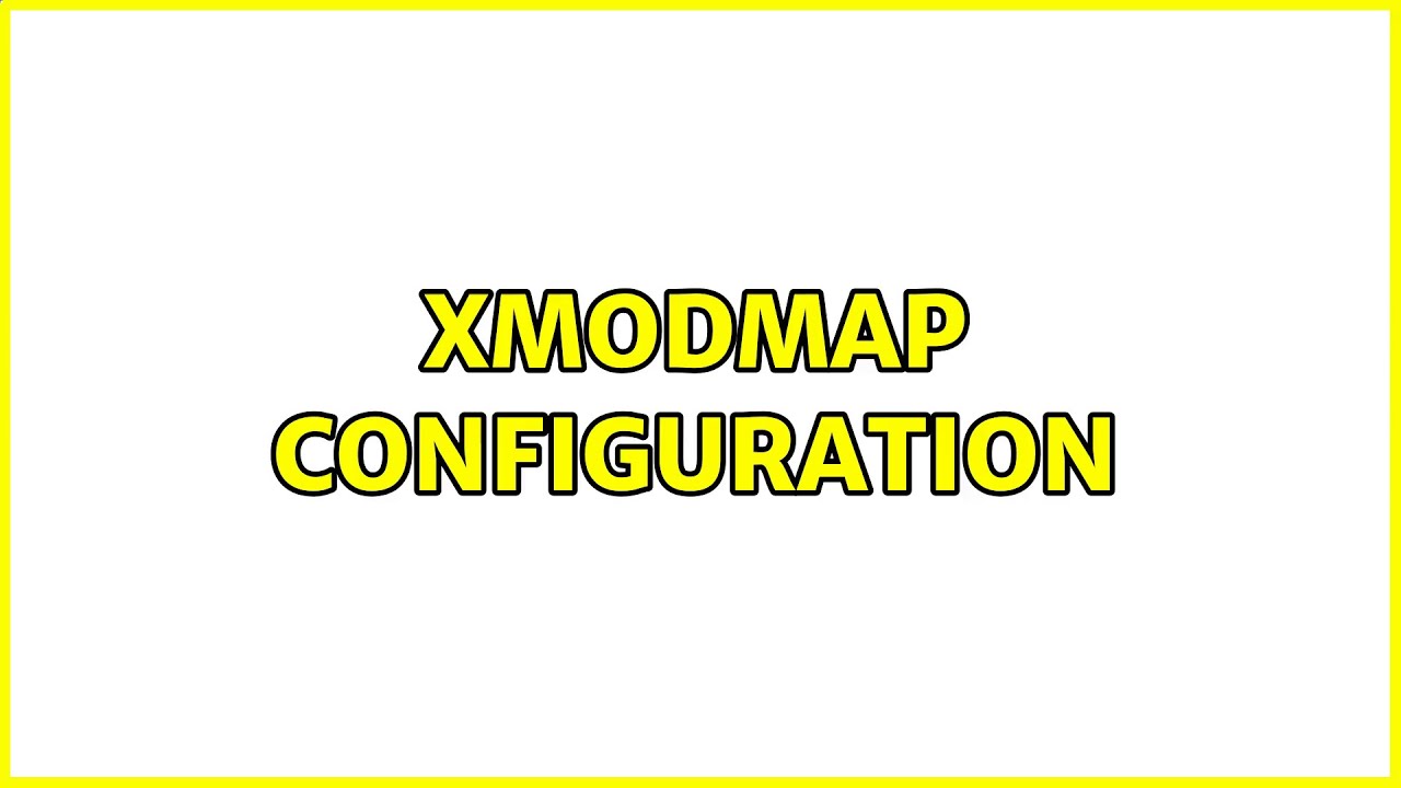 Xmodmap configuration