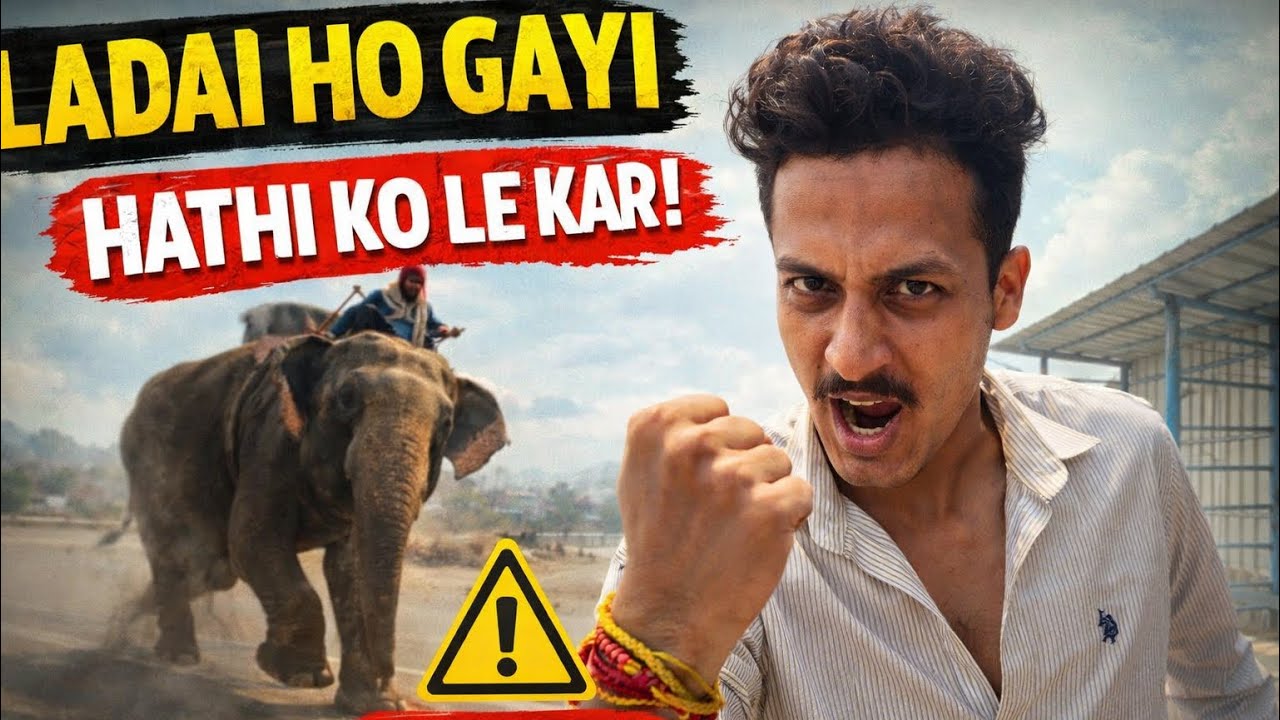 लखनऊ मैं हाथी वाले से हो गई लड़ाई 😡 भाई मैं तो अपनी वीडियो बनाऊँगा तू रोक लेगा क्या 😜🤣🤣 