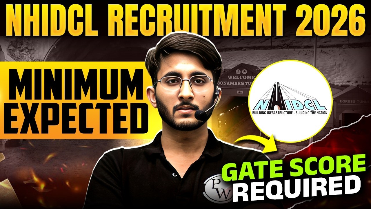 NHIDCL Recruitment 2026 Through GATE | Minimum GATE Score Required for Selection?