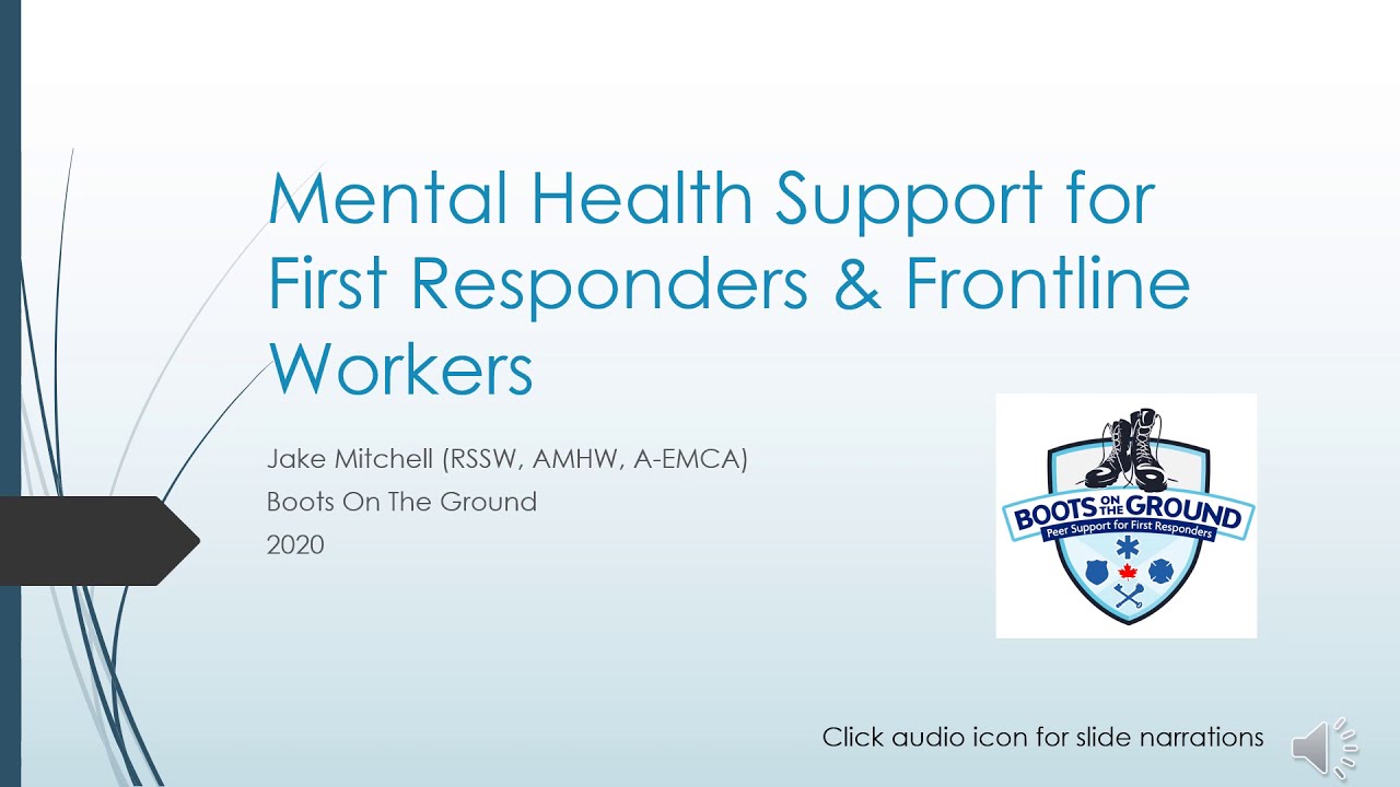 Mental Health Resilience & Crisis Support for First Responders - Jake Mitchell (SSW, HRW, Paramedic)
