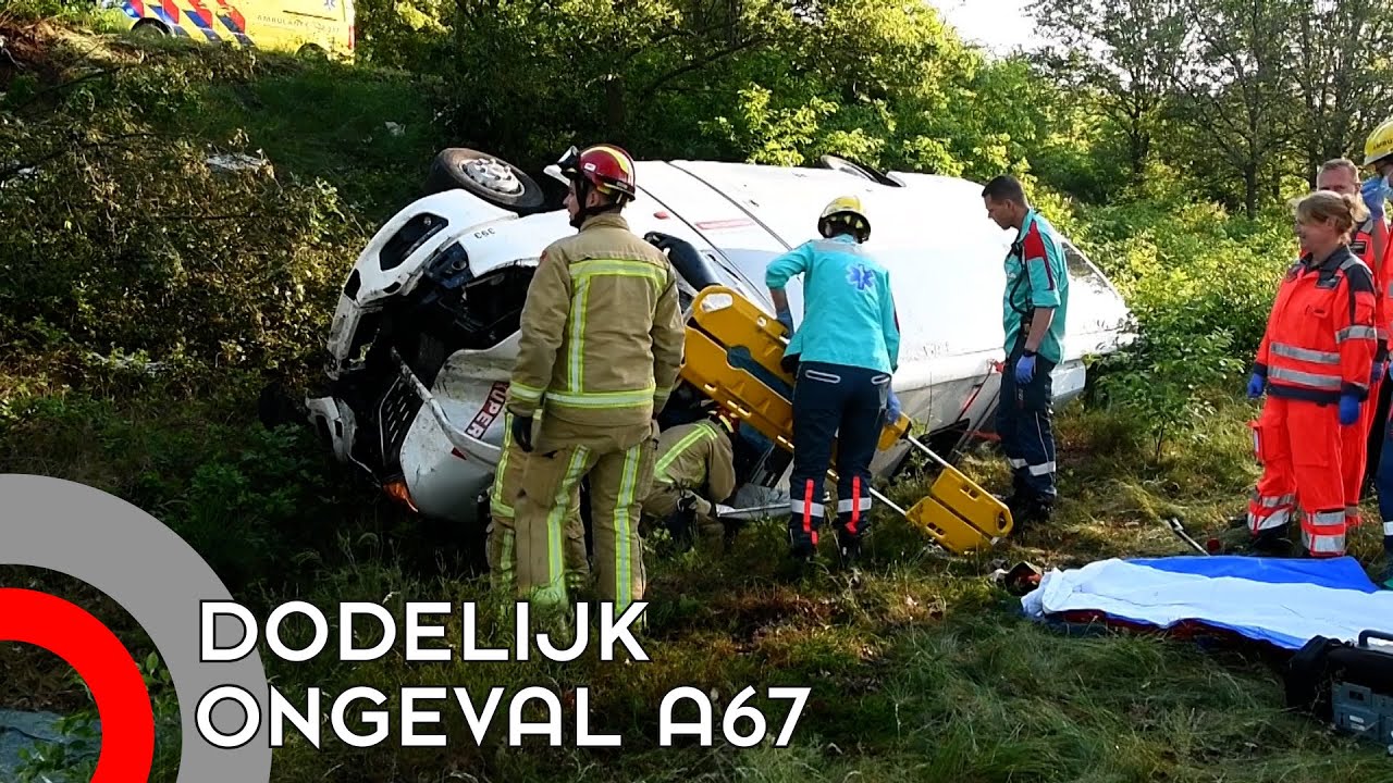 Chauffeur touringcar overleden bij ongeval A67