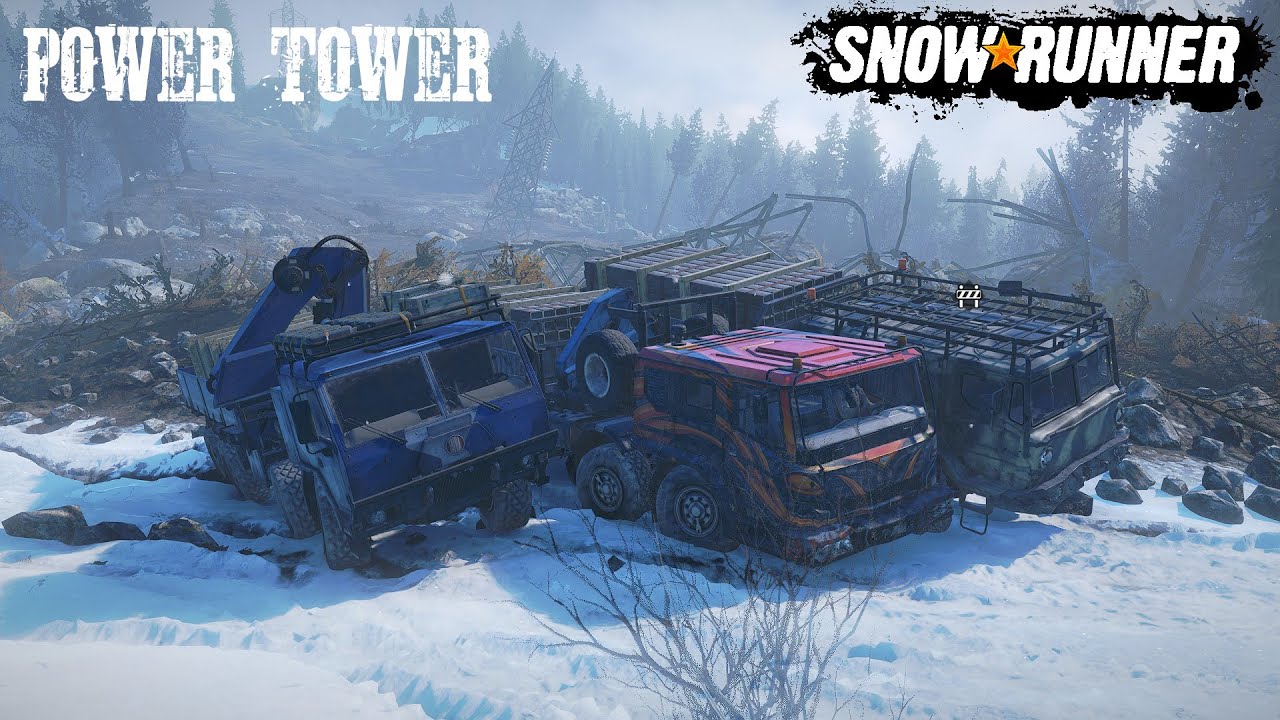 Power Tower Task Metal Beams To Yellowrock National Forest Map New Phase 6 Snowrunner Gameplay