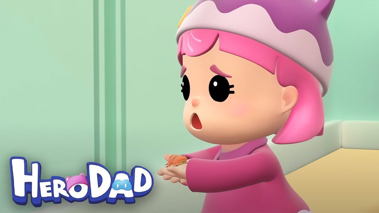 He's so tiny! | Hero Dad | Cartoons for Kids