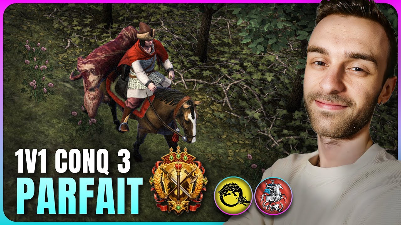 Une game PARFAITE ! 1v1 Gameplay CONQ+ avec Rus' sur AOE 4.