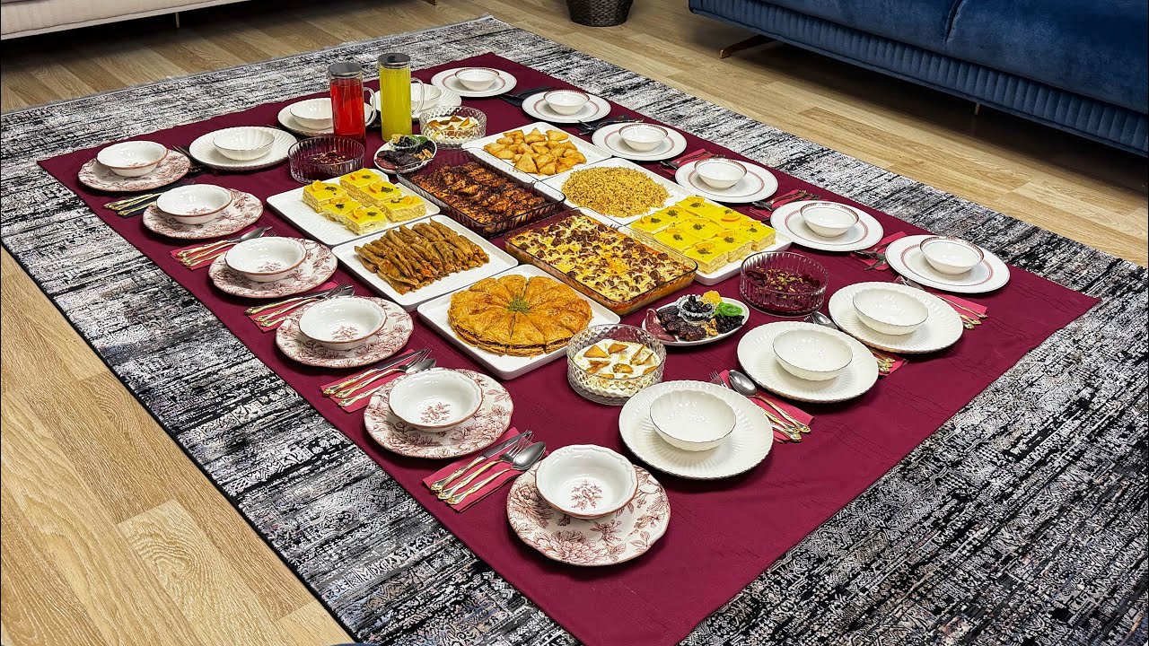 ПОДГОТОВКА СТОЛА ДЛЯ ИФТАРА ДЛЯ ГОСТЕЙ ✅ / Меню Ифтара на 18-20 человек / Меню ужина для гостей