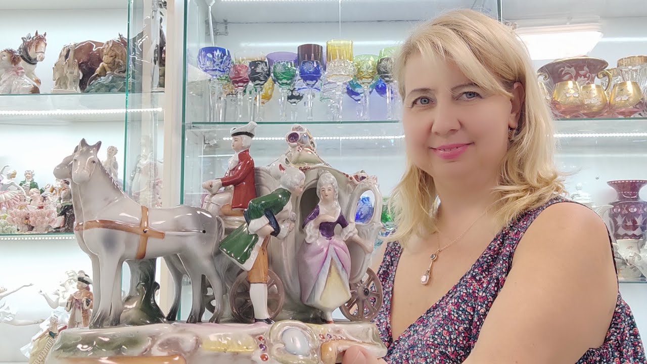 #Барахолка в Антикварном у Алёны статуэтки СССР фарфор ГДР.Порцеляновий посуд.USSR porcelain.