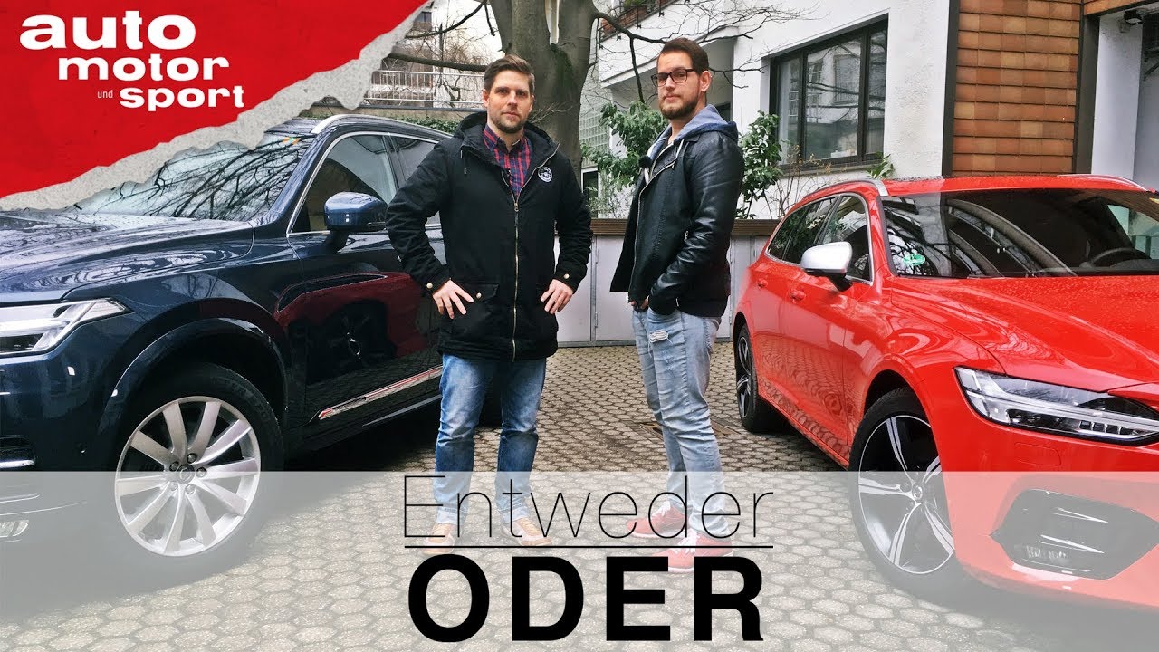 Volvo XC90 vs V90 | Entweder ODER | (Vergleich/Review) auto motor und sport