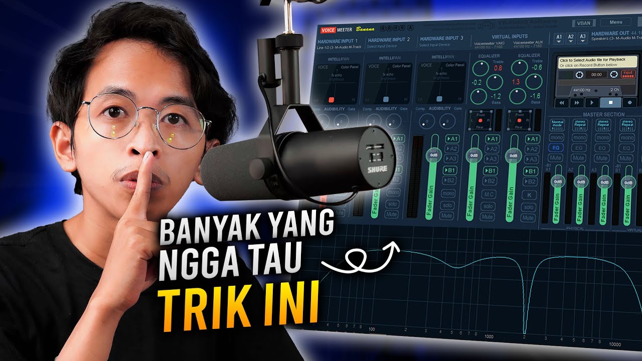 CARA SETTING MIC UNTUK LIVE STREAMING ala STREAMER PROFESSIONAL | Tips Live Streaming #1