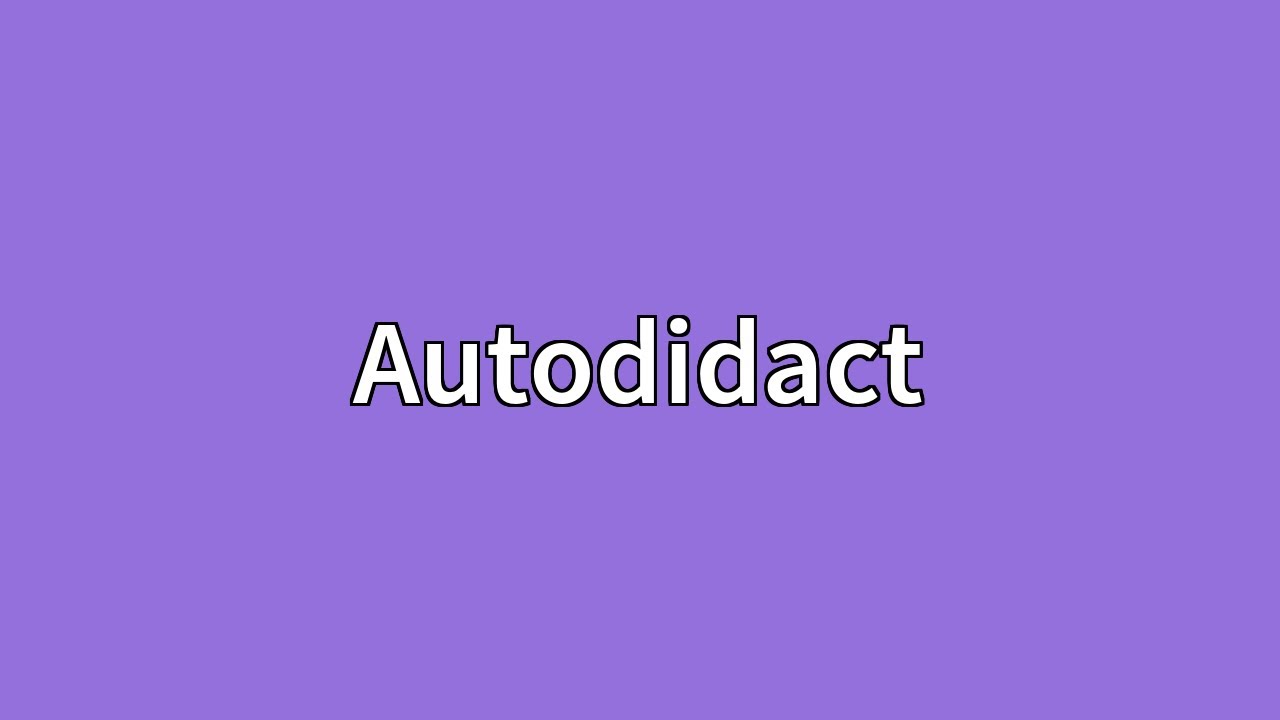 Autodidact Meaning