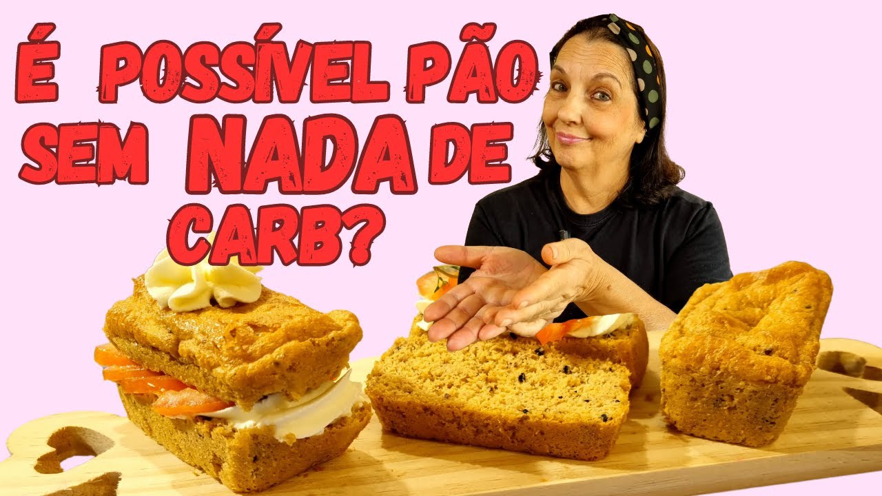 APRENDA A FAZER O MELHOR PÃOZINHO ZERO CARB DO YOUTUBE! SÓ 3 INGREDIENTES