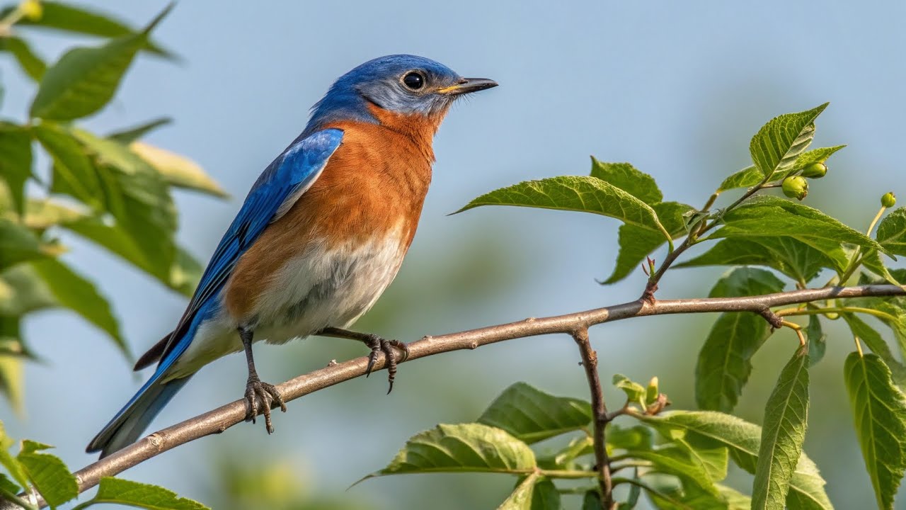 **The Vibrant Charm of the Eastern Bluebird**