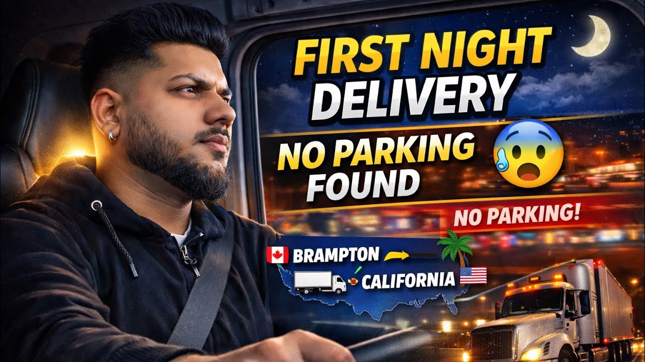 My Hardest Delivery Yet! Night Drop in California + No Parking Anywhere 😰 vlog 5 