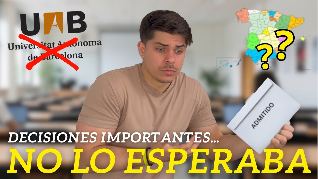 RECHAZO estudiar MEDICINA en BARCELONA a ÚLTIMA HORA. Llegan las RESPUESTAS de otras UNIVERSIDADES