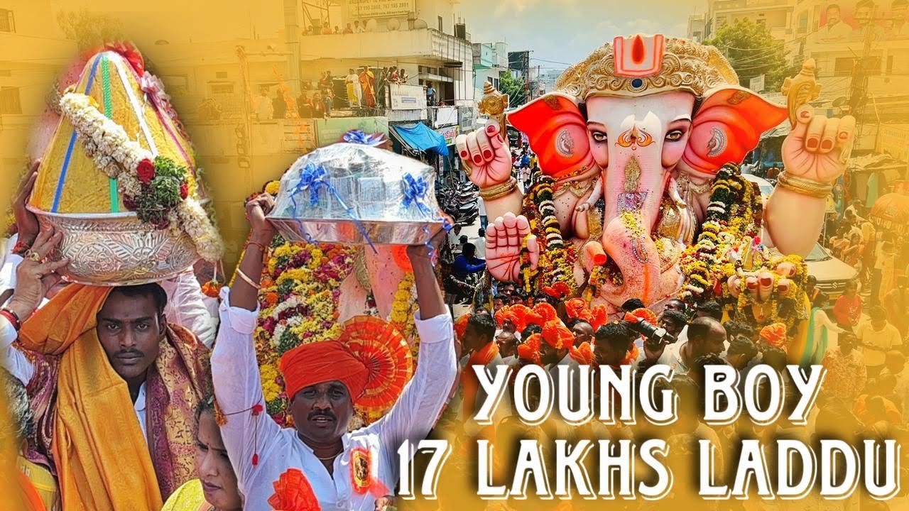 Young boy took ₹17,00,000 worth Laddu at Badangpet Ganesh | Badangpet ganesh 2023 | Laddu Auction
