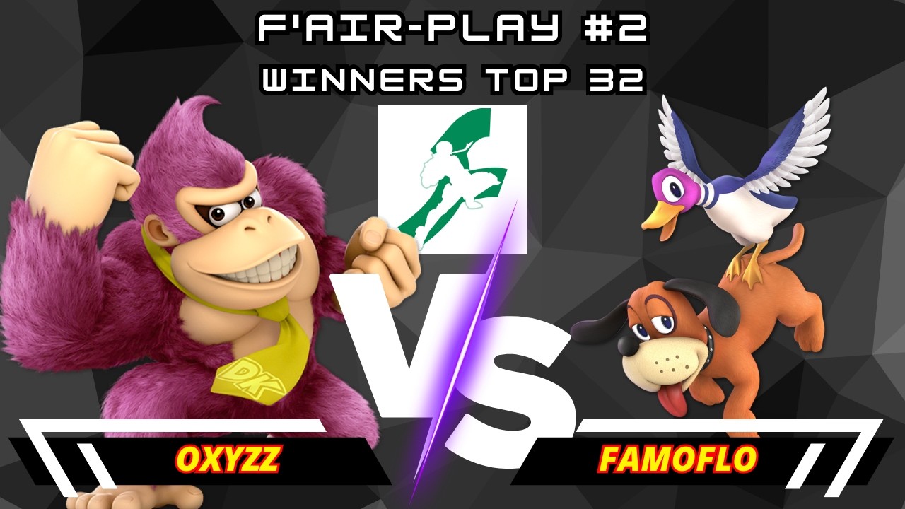 Oxyzz (Donkey Kong) Vs. Famoflo (Duck Hunt) | F'Air-Play #2 | Winners Top 32 | SSBU
